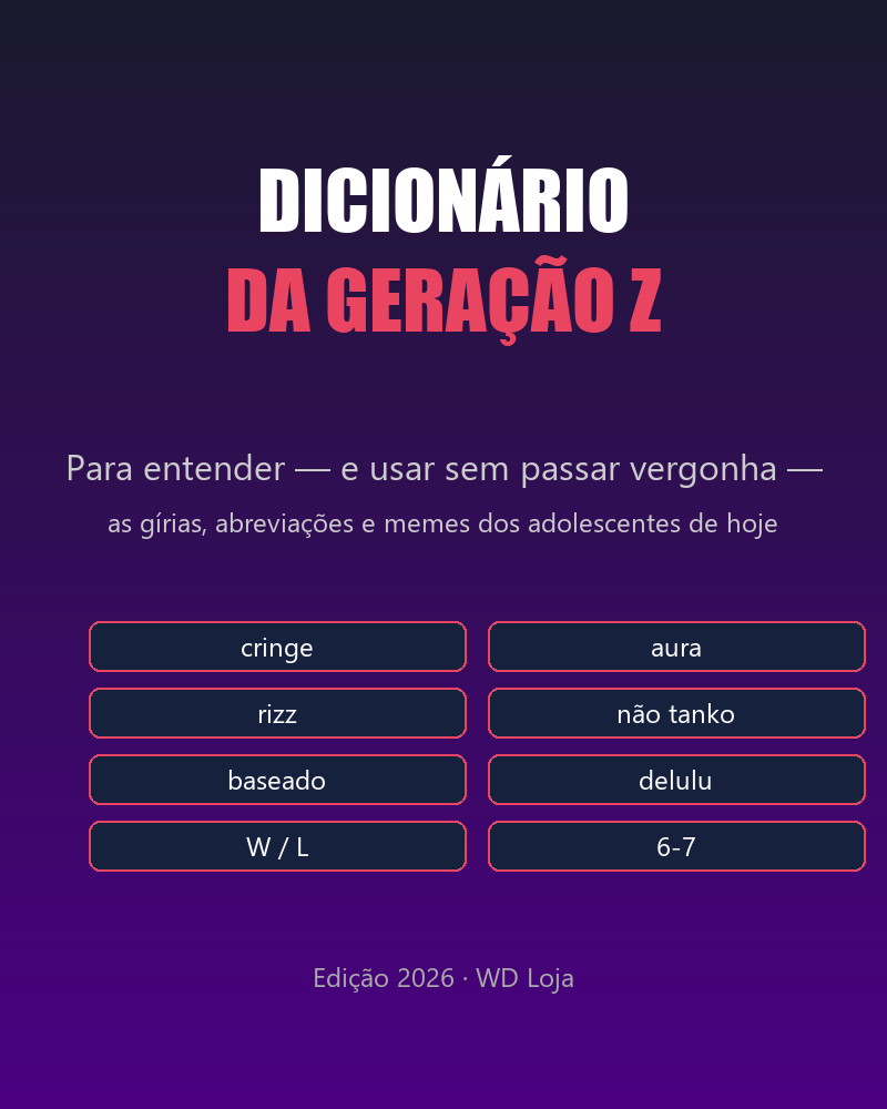Dicionário da Geração Z