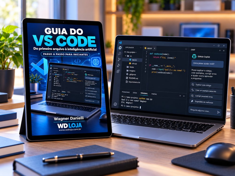 Guia do VS Code - editor, arquivos e Paleta de Comandos